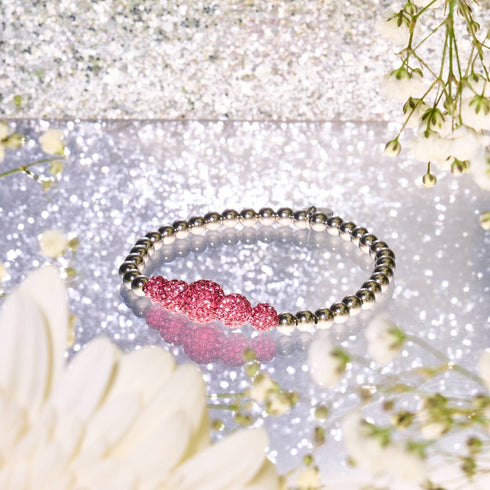 Volle Blüte | Kristallkaskade Kikiballa Armband